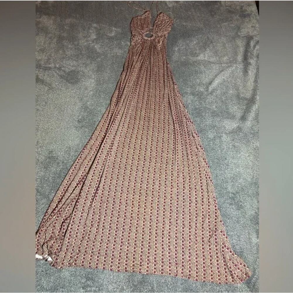 Beautiful Y2K SKY‎ 😇 Patterned Maxi Dress ( XS )